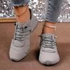 Women's Lace Up High Top Shoes Breathable Fashionable Soled Shoes Outdoor Walking Waterproof Multifunctional Women's Bare Boots