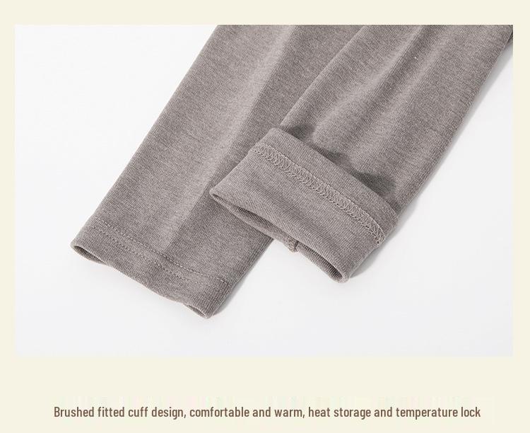 Women's Slimming Semi-High Neck Wool Base Layer T-Shirt - Long Sleeve, Spliced, Versatile Design for Autumn/Winter.