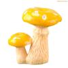 K1AE Miniature Resin Mushroom Figurine Decorative Mini Sculpture for Home Garden Yard Lawn Decoration Accessories