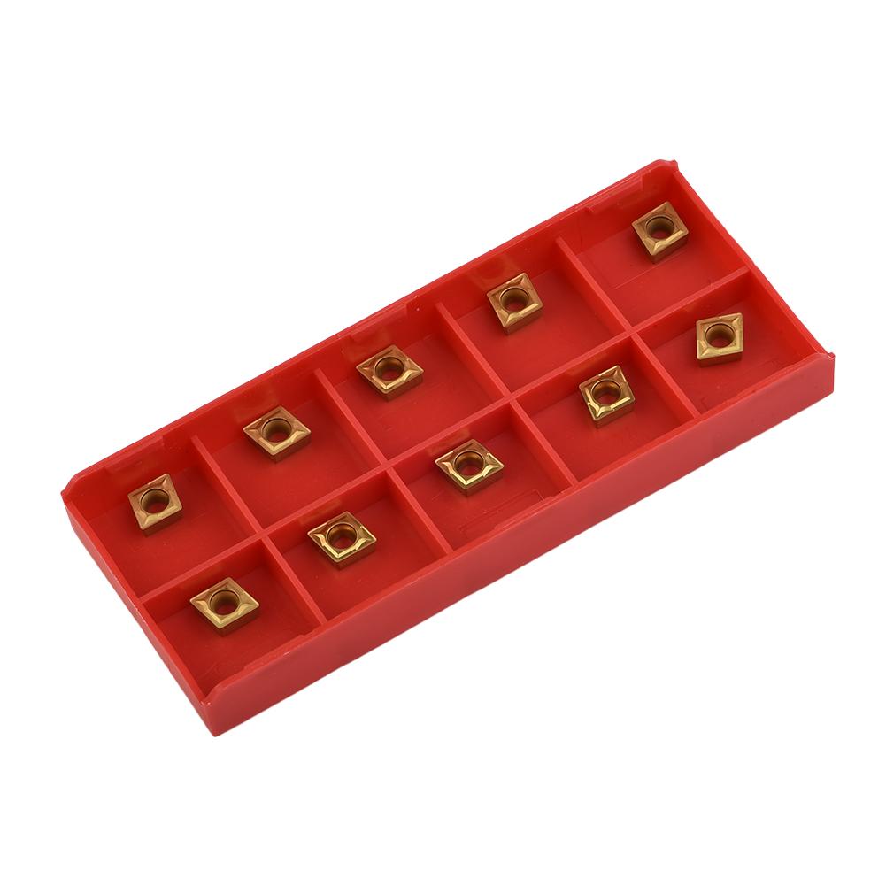 10pcs Carbide Inserts CCMT060204-HM YBC251 For Turning Tool Industrial