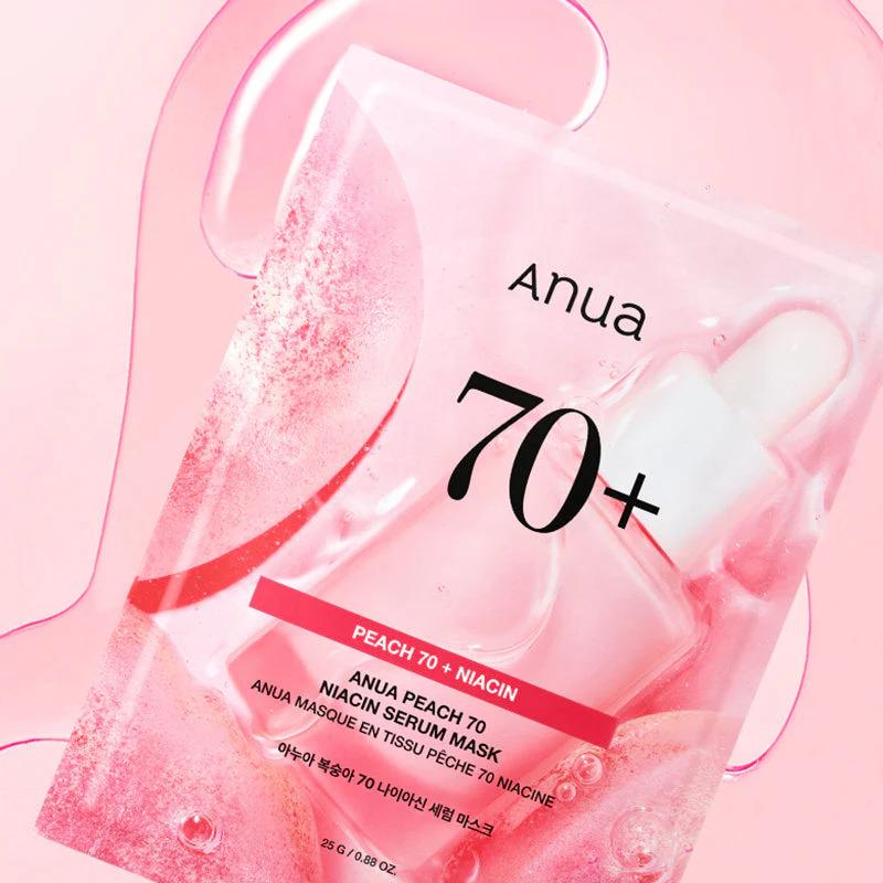 Anua Peach 70 Niacin Serum Mask Sheet (10 Sheets)
