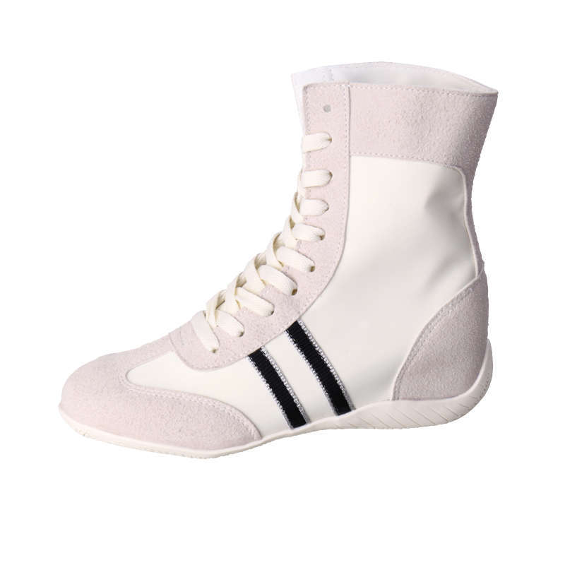 Dexun shoes women's new fashion boxing high-top shoes high-end flat bottom light and comfortable Martin boots