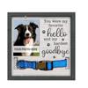 Wooden Photo Frame Pet Memorial Pictures Frame with Dog Cats Collar Holder Sympathy Gift Photo Sign Collar Not Included