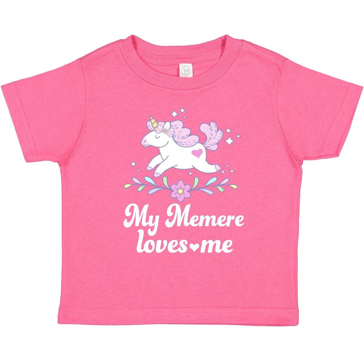 

Inktastic My Memere Grandma Loves Me Unicorn Toddler T-Shirt Clothes From Child 130
