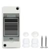 1Pcs 2 Way Waterproof Distribution Box IP65 Waterproof MCB Protection Box  for 2P Breaker