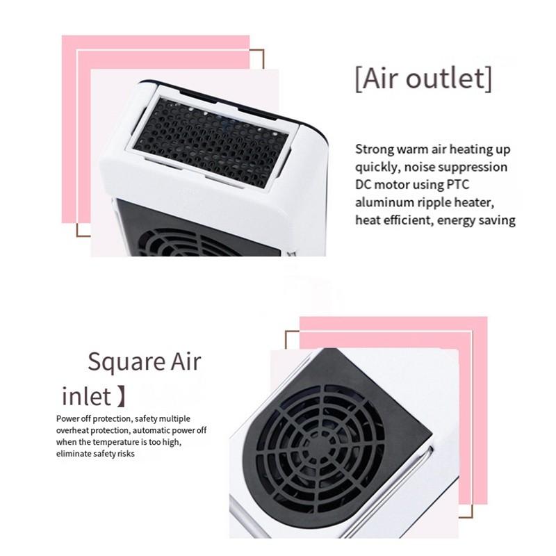 Mini Portable Electric Heater Small Desktop Hand Warmer Home Office Winter Rapid Heating Warm Air Blower