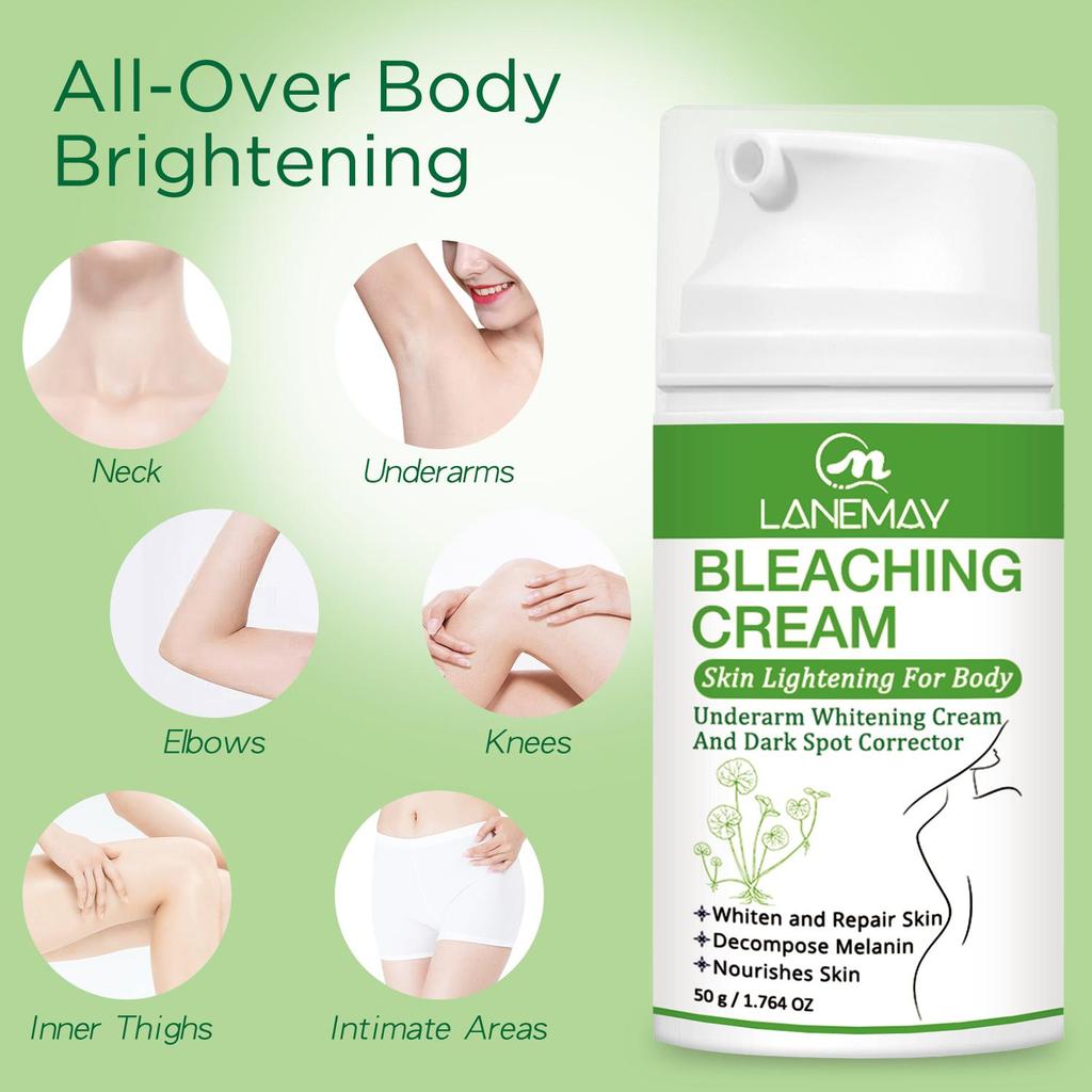 Bleaching Cream-Deeply Nourish and Whiten the Skin, Brightening Base Cream and the Underarm,50g