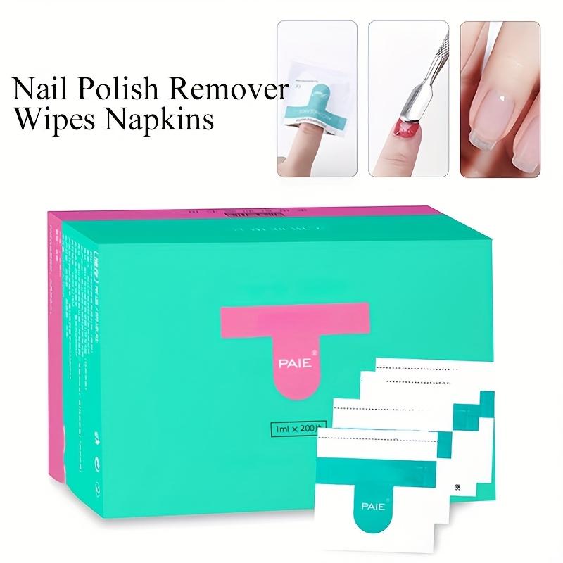 200 Stück Nagellackentferner-Pads für Gel-Politur, schonend zu den Nägeln, Einweg-Nageltücher.