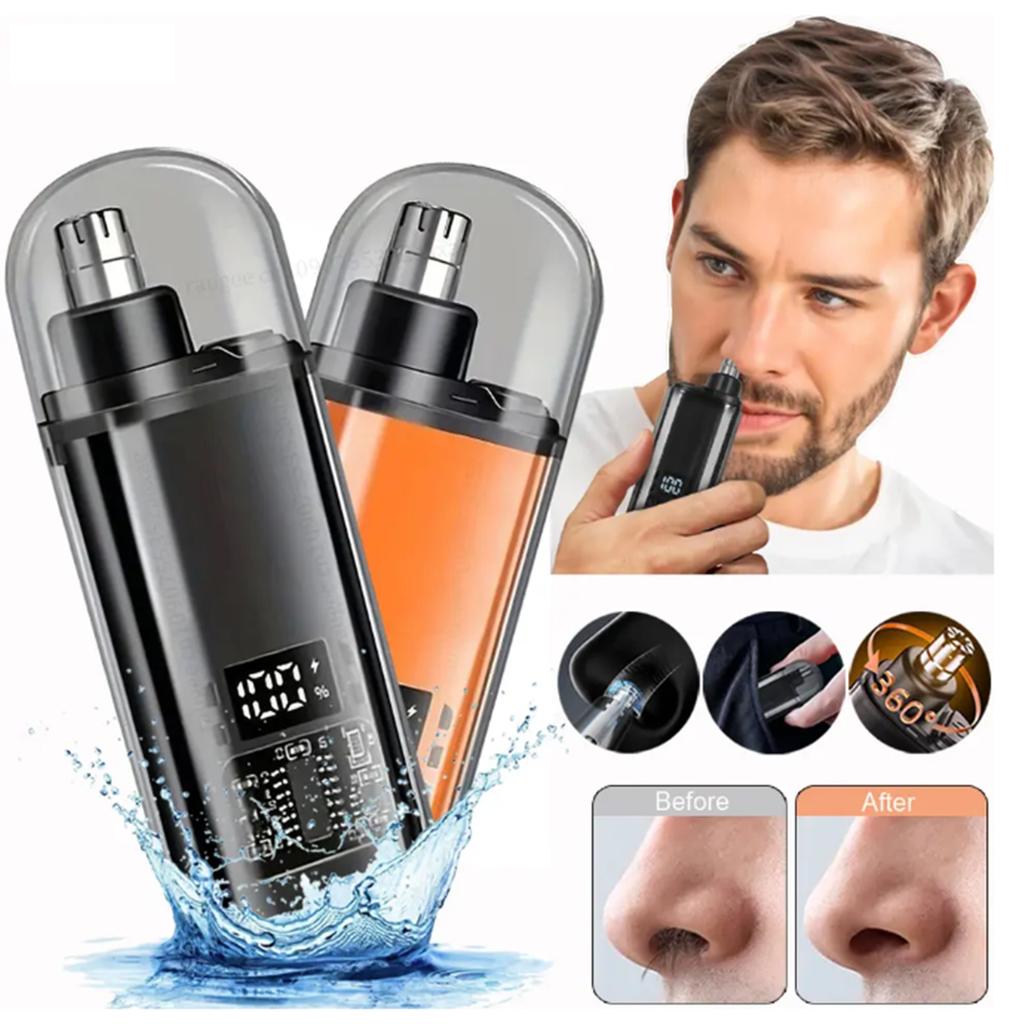 Zastřihovač chloupků v nose pro muže Přenosný Mini Odstraňovač chloupků v nose USB Dobíjecí Zastřihovač pro nos a uši Elektrický Zastřihovač chloupků v nose