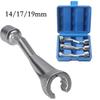 3PCS 1/2in Drive Fuel Injector Line Injection Socket 14 17 19mm Open End Wrench High-selling Manual Tool Accessories