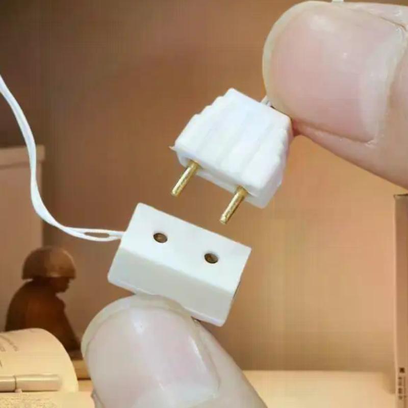 1/12 Dollhouse Mini Lighting Accessories 4Pcs Transformer Socket Wire Kit Model Home Decor Pretend Play Toys for Kids