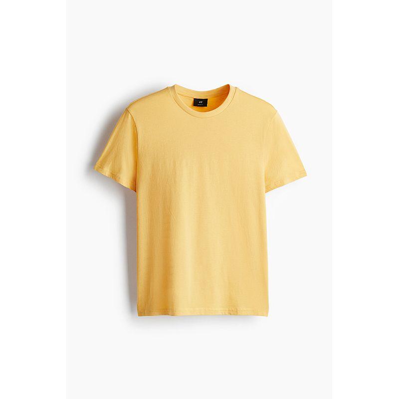 

HM Мужская одежда Женская футболка Летняя Дышащая с круглым вырезом и коротким рукавом Спортивный топ с коротким рукавом Нижнее белье Футболка для базового слоя 0685816 Yellow 268 175/108