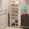 6/8 Layer Shoe Rack, Metal Frame Fabric Shoe Storage Organizer Shelf, Space Saving Entryway Hallway Living Room Closet, 2 Colors