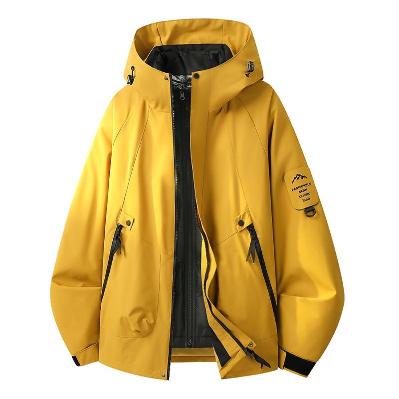 3-in-1 Detachable Windproof Waterproof Hiking Jacket Men Women Outdoor Camping Trekking Fall Winter
