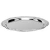 Silver Engraved Tray Vintage Dessert Plate Multi Purpose Serving Tray for Cake Fruit Jewelry Display