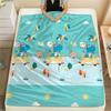 1 Stück Flanelldecke mit Cartoon-Druck, Hohe Qualität, Bequem für alle Jahreszeiten, Heimdekoration, Wärme und Komfort, Perfekt als Weihnachts- oder Geburtstagsgeschenk