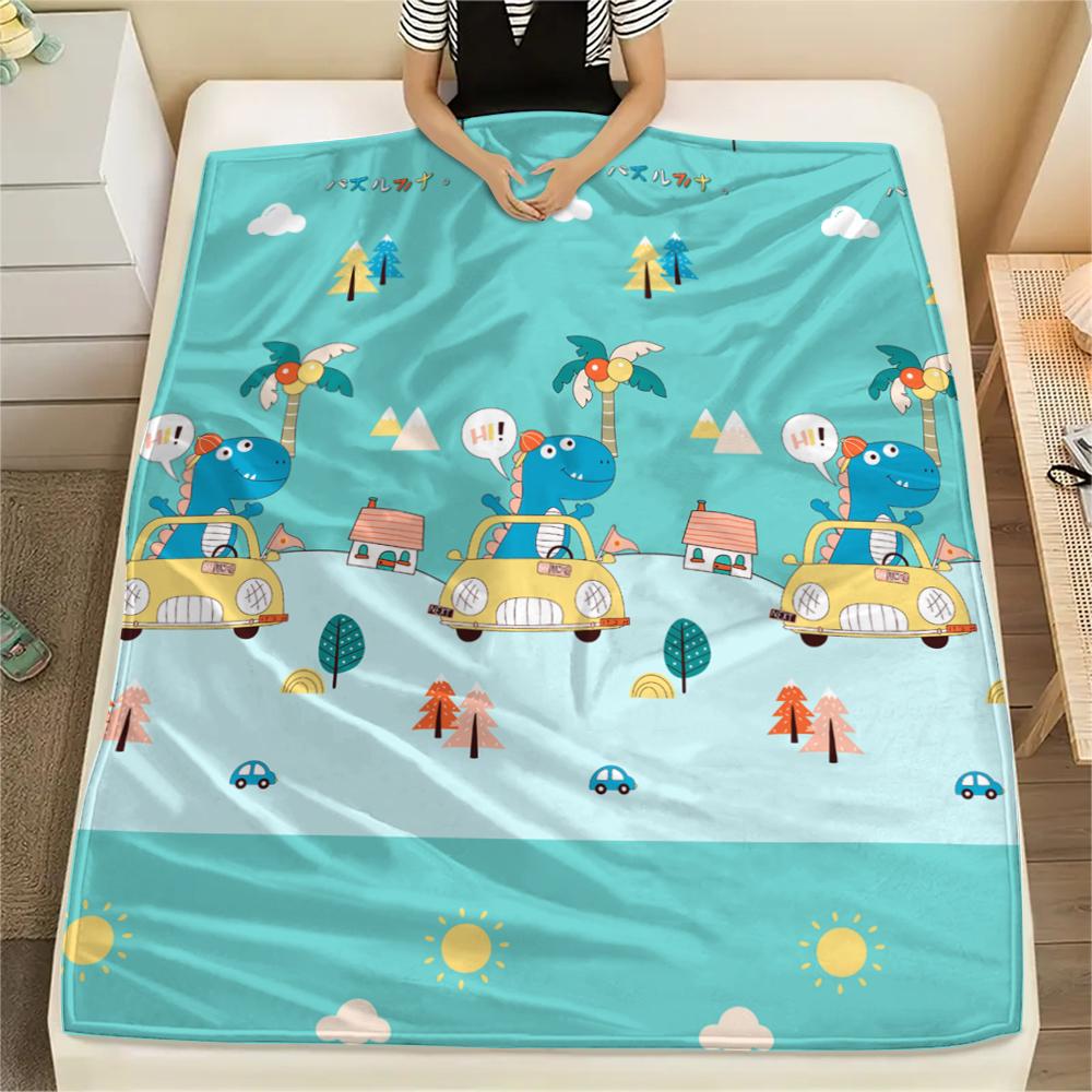 1 Stück Flanelldecke mit Cartoon-Druck, Hohe Qualität, Bequem für alle Jahreszeiten, Heimdekoration, Wärme und Komfort, Perfekt als Weihnachts- oder Geburtstagsgeschenk