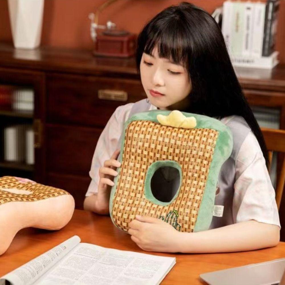 Hollow Breathable Office Plush Pillow Double-sided Cute Animal Neck Pillow  Dormitory