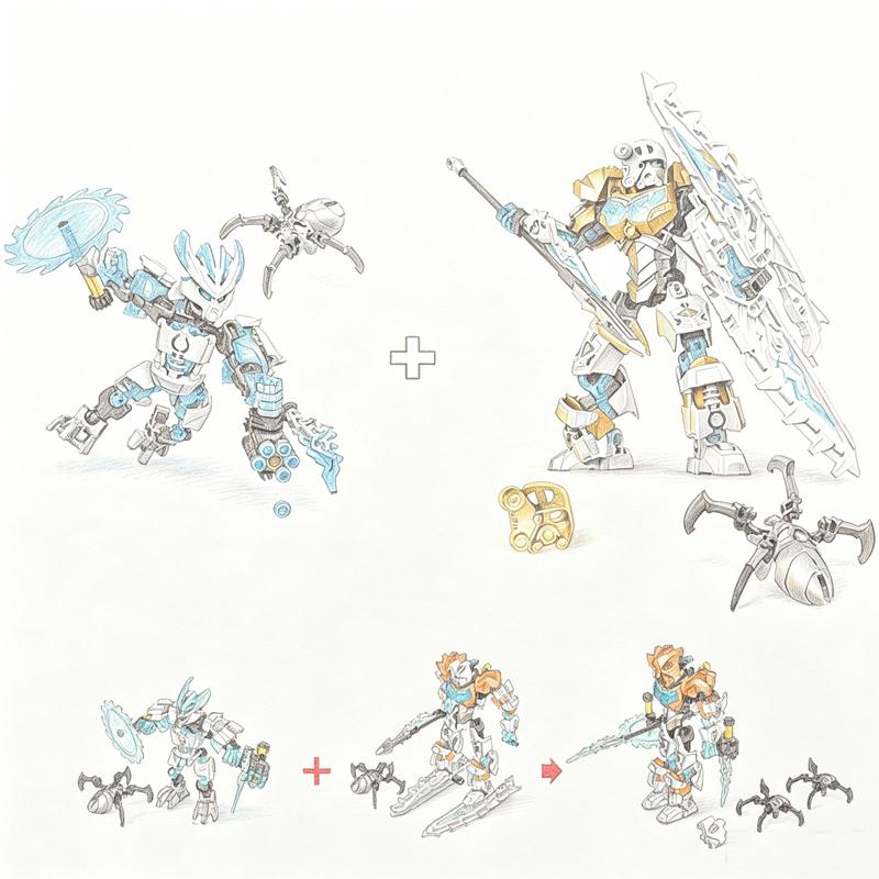 Bionicle Series Skull Warrior Mask Maker Building Blocks Anime Action Figures Soldier Warrior Bricks Toys For Boys Kids Gifts