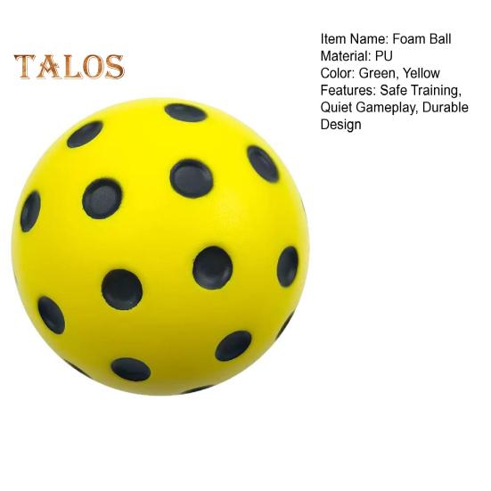 Pickleball-Übungsbälle aus Schaumstoff, leiser Sprungball für Trainingswettkämpfe, Picklebälle aus hochdichtem Schaumstoff für sicheres Spielen