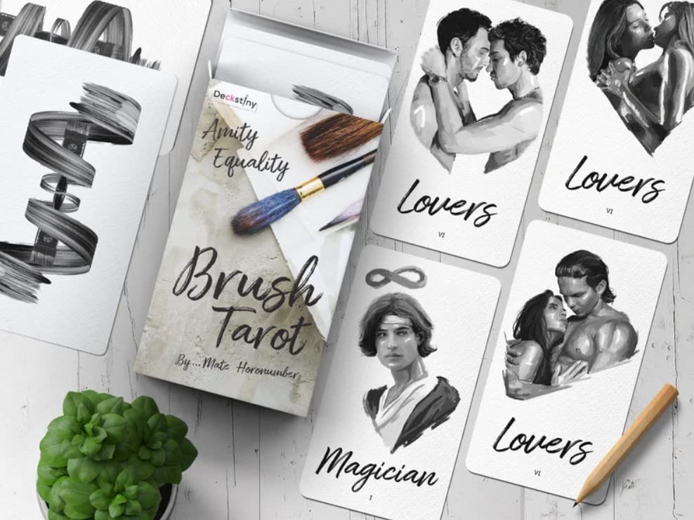 Kancharo Tarot Cards 87 Pieces Tarot Fortune Telling Japanese Tarot Card Basic Instructions Pouch Included [Brush Tarot] & (Genuine Product)