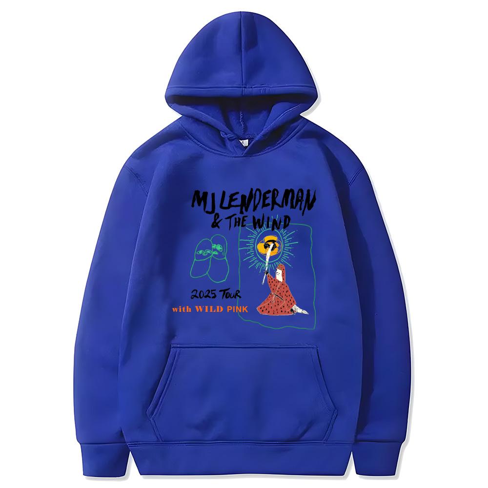MJ Lenderman Tour 2025 Hoodie Rapper Women Fleece Comfortable Sweatshirt with Pocket Gothic Clothes Casual ComfortablePunk Hoody