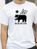 Camiseta de verano con estampado de bicicleta Marin Bikes, manga corta, vintage, para uso diario, gráfica, unisex, casual
