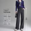 Women's High-Waist Fleece-Lined Wide-Leg Pants