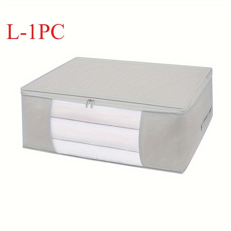 

Extra Large Luggage Packing Bag Non-Woven Fabric Organizer Bin,Locking Lid for Clothes,Bedding-For Closet,Christmas Gift Storage