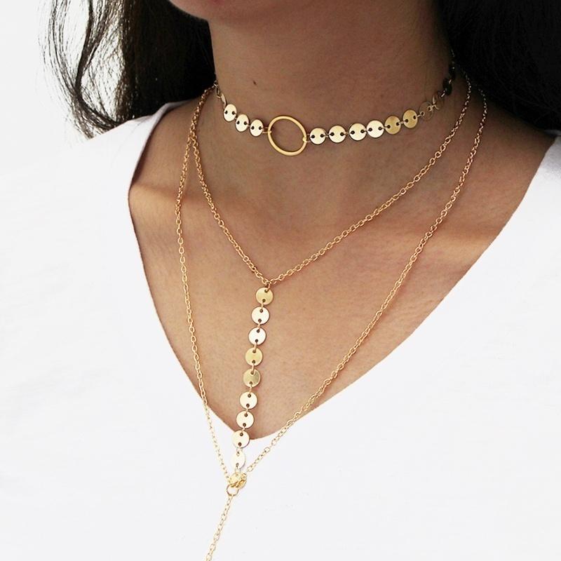 Summer Fashion Necklace Jewelry Luxury Diamond Beautiful Tassel Long Necklace Women Choker Accessori