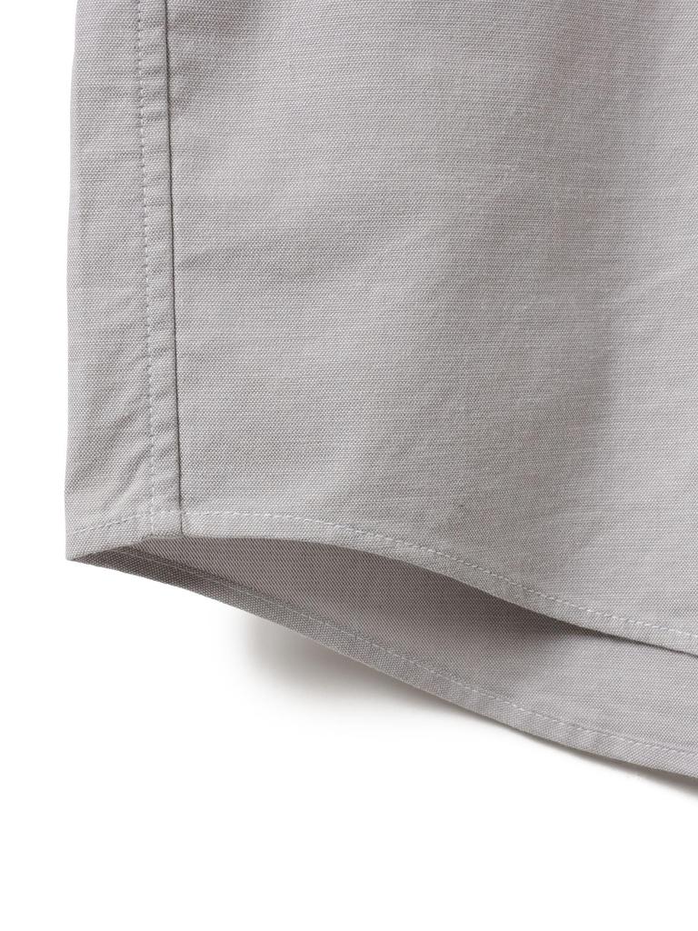 Beams Men's S/S Stretch Emblem Button-Down Shirt, SAX L