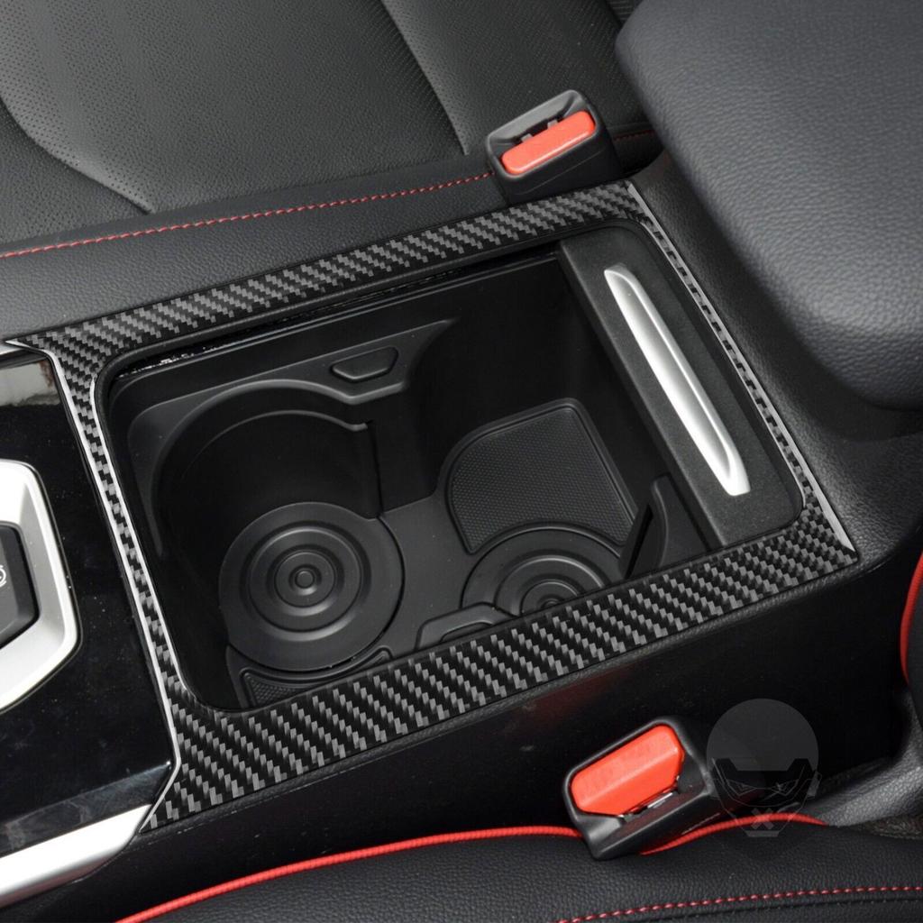Carbon Fiber Center Console Water Cup Holder Cover For Kia Forte Cerato K3 19-21
