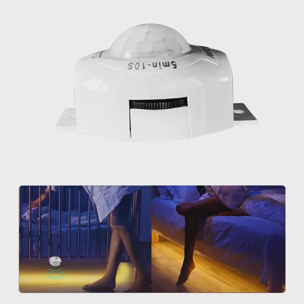 12V Motion Sensor LED Night Light with Infrared Sensor for Wardrobe Cabinet