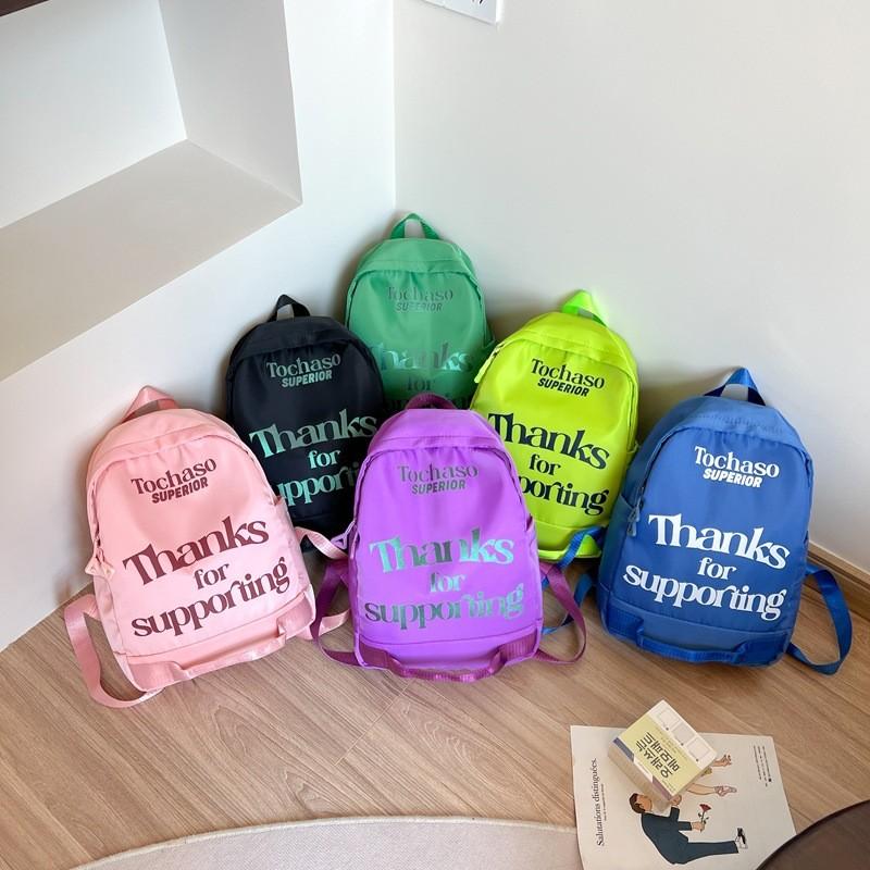 Stylish Large Capacity Korean Casual Color Block Children's Backpack For School Use