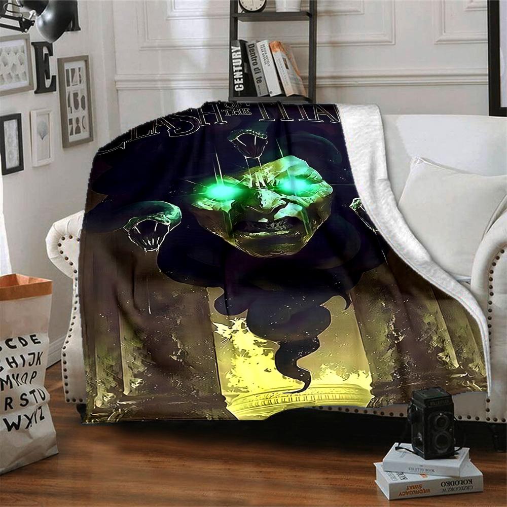 1pc Clash of the Titans Blanket Polyester Fiber, All Season Comfort for Sofa, Bed, Office, Car, Camping Ideal Home Decor & Gift, Office Comfort