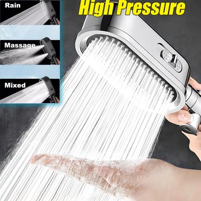 High Pressure Shower Head 3-mode Adjustable Shower Filtered Water-saving Hand Shower Shower Mixer Bathroom Accessories
