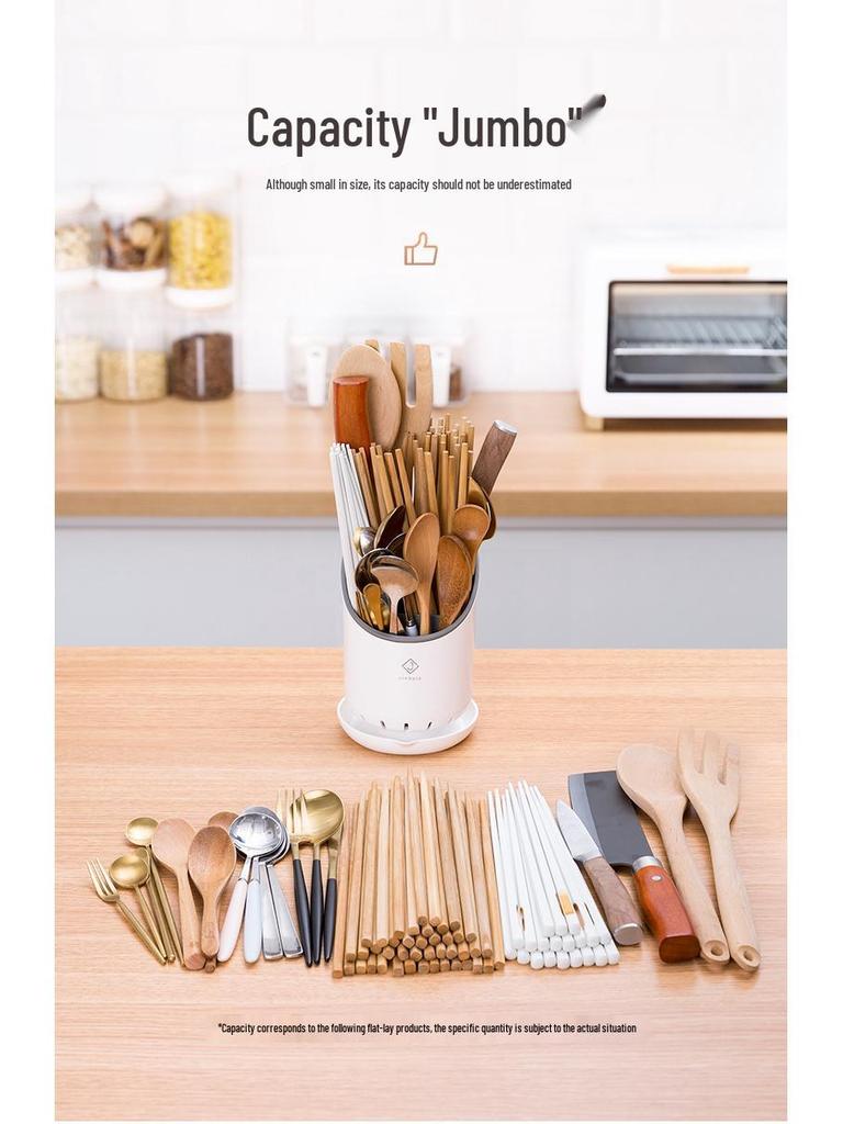 Multifunctional Kitchen Chopstick and Cutlery Holder with Drainer