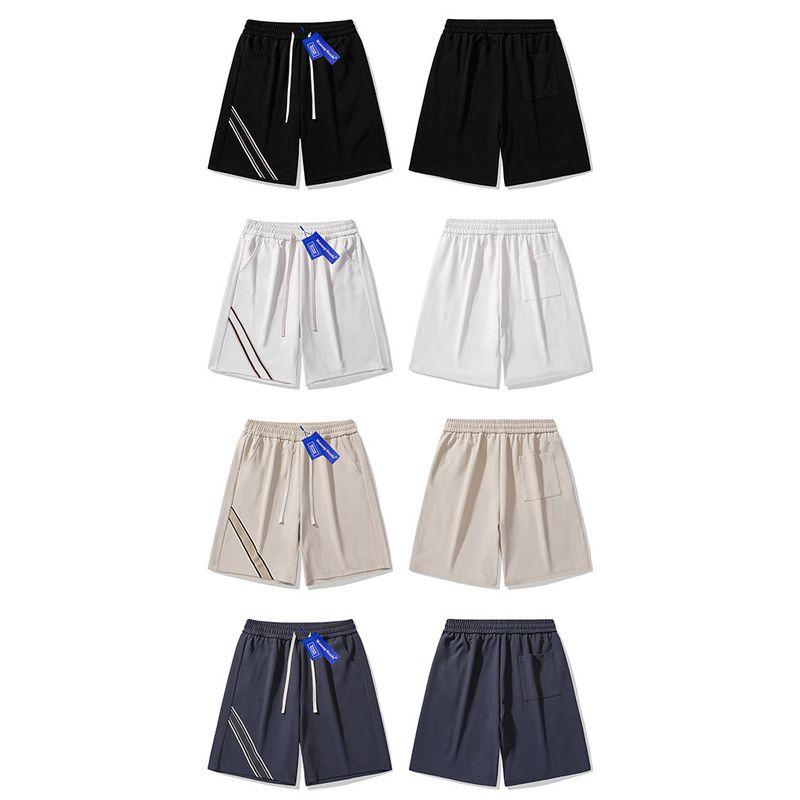 Wassup Diagonal Stripe Sports Shorts for Men, New Summer Style, Trendy and Versatile, Couple's Five-Point American Casual Sweatpants