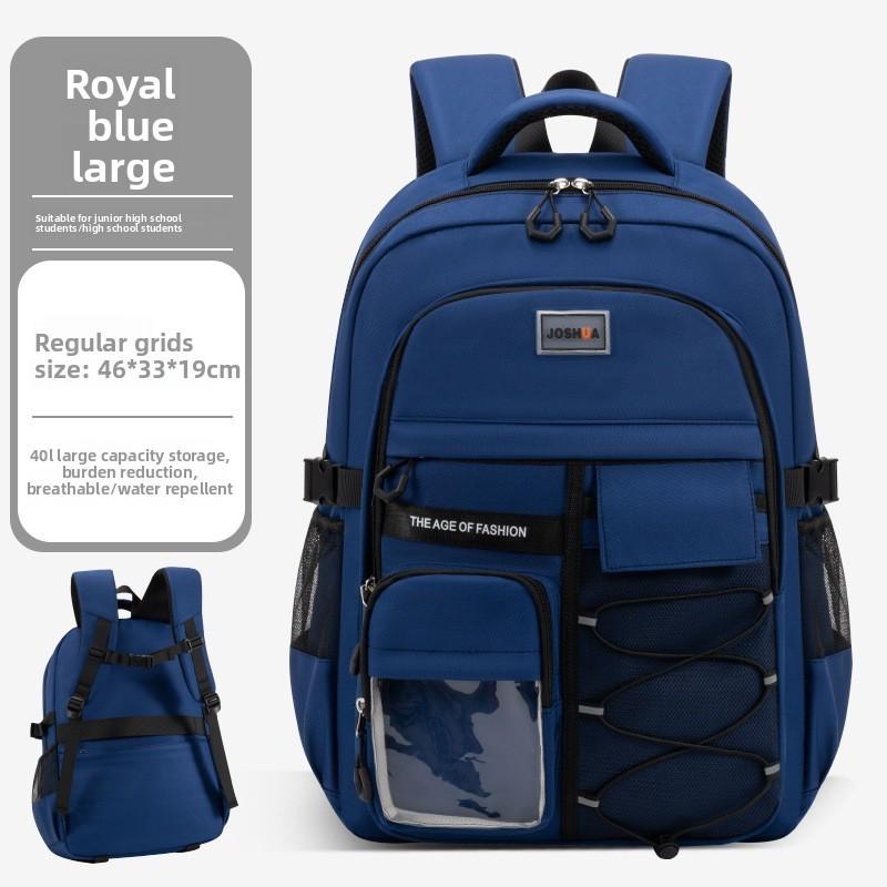 Junior High School Backpack With Breathable Nylon Material For Students And Kids
