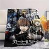 1Pc Death Note Print Flannel Blanket High Quality Warm Comfortable Cover for All Seasons Perfect for Gifts Home Decor