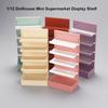 8*5*16.8cm Supermarket Display Shelf Mini Miniature Furniture Accessories 1/12 Dollhouse Cabinet