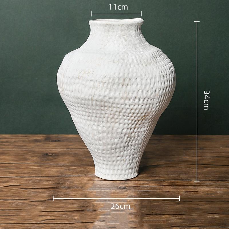 Kaba Seramik Vazo Fırında Dönüşmüş Porselen Vazolar Vazo Çiçek Düzenleme Aksesuarları Çin Tarzı Retro Kavanozlar