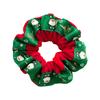 Christmas Ribbon Velvet Elastic Hair Ties for Women and Girls