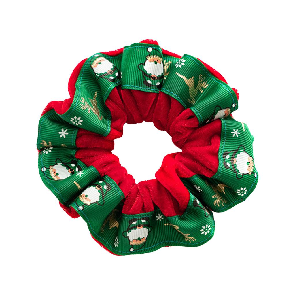 Christmas Ribbon Velvet Elastic Hair Ties for Women and Girls