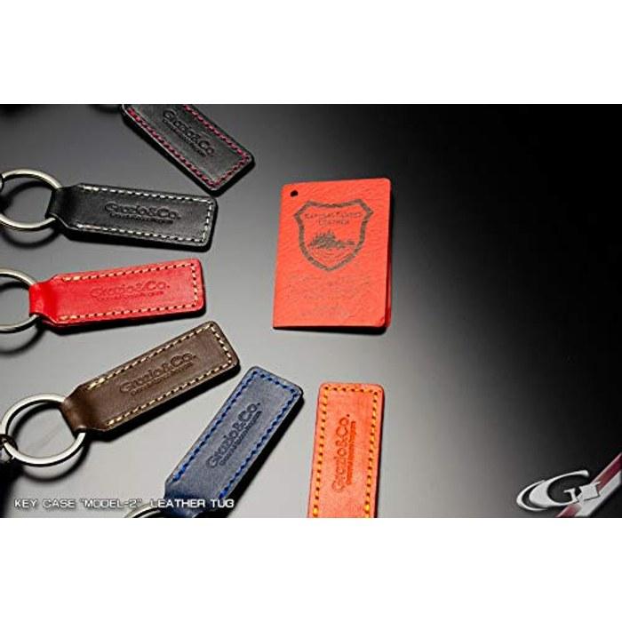 Grazio&Co. Tochigi Leather Key Case Model-II Type-B BK*SIL Black + Silver