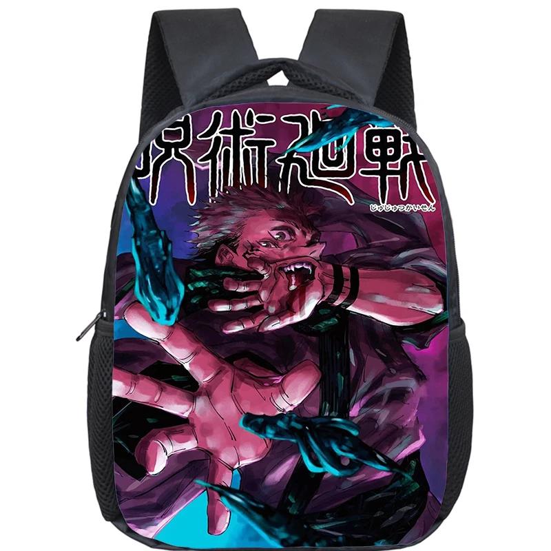 Anime Jujutsu Kaisen Backpack Boys Girls Kindergarten Book Bag Children School Bags Manga Gojo Satoru Yuji Itadori Backpack Gift