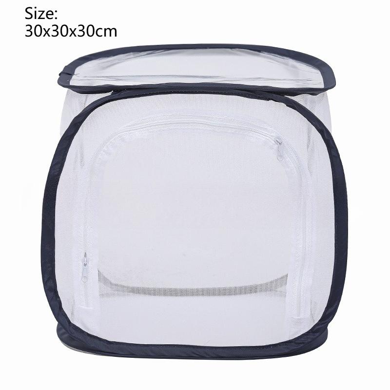 Portable folding insect breeding cage butterfly breeding hatching breathable transparent mesh box observation box insect house