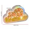 DIY Wolke Tulpe LED Nachtlicht Spiegel Tischlampen Schlafzimmer Ornamente Dekoration Spiegel Tischlampen Nachttisch Handgemachtes Geschenk