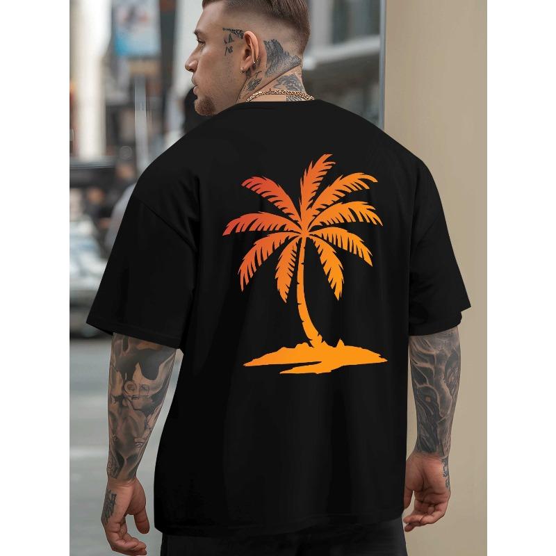 Men's Summer Outdoor Sports and Casual Large-size Short-sleeved T-shirts,Trendy Fashion, Loose , Versatile Round Neck Tops, Breathable and Comfortable