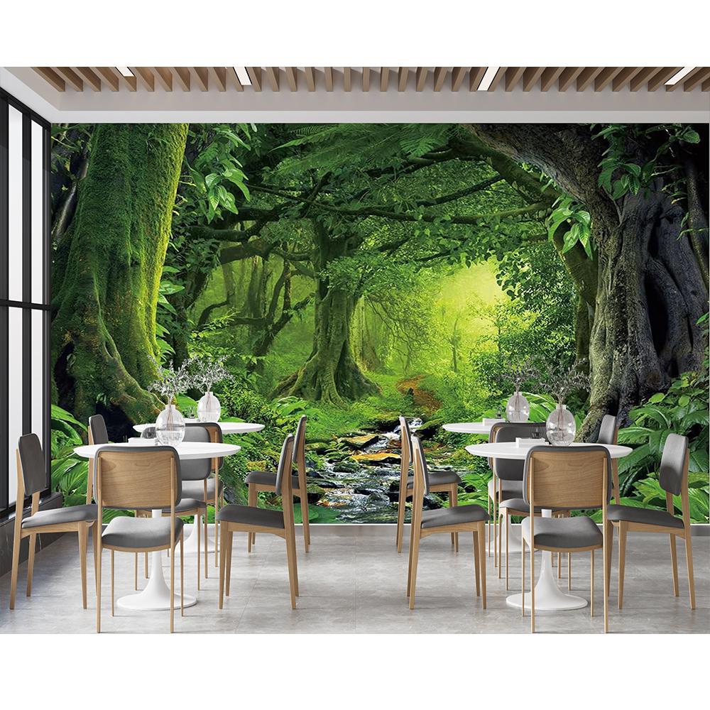 Forest Wall Mural Rainforest Wallpaper Large Nature Scenery Wall Mural For Bedroom Living Room Murals Home Decor